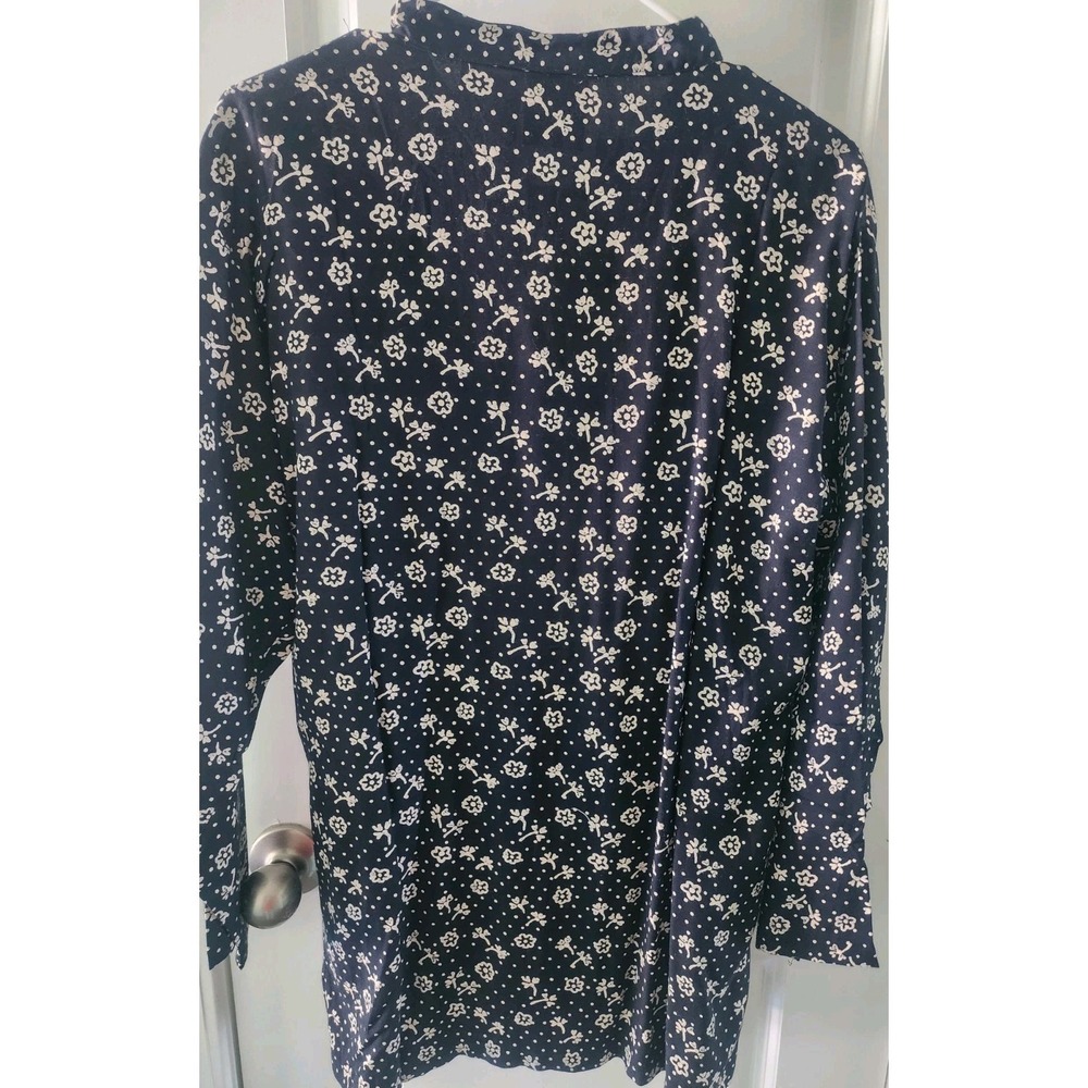 Phool Floral Made In India Women's Shirt Dress Size Small NWT Black Button Up - Picture 5 of 7